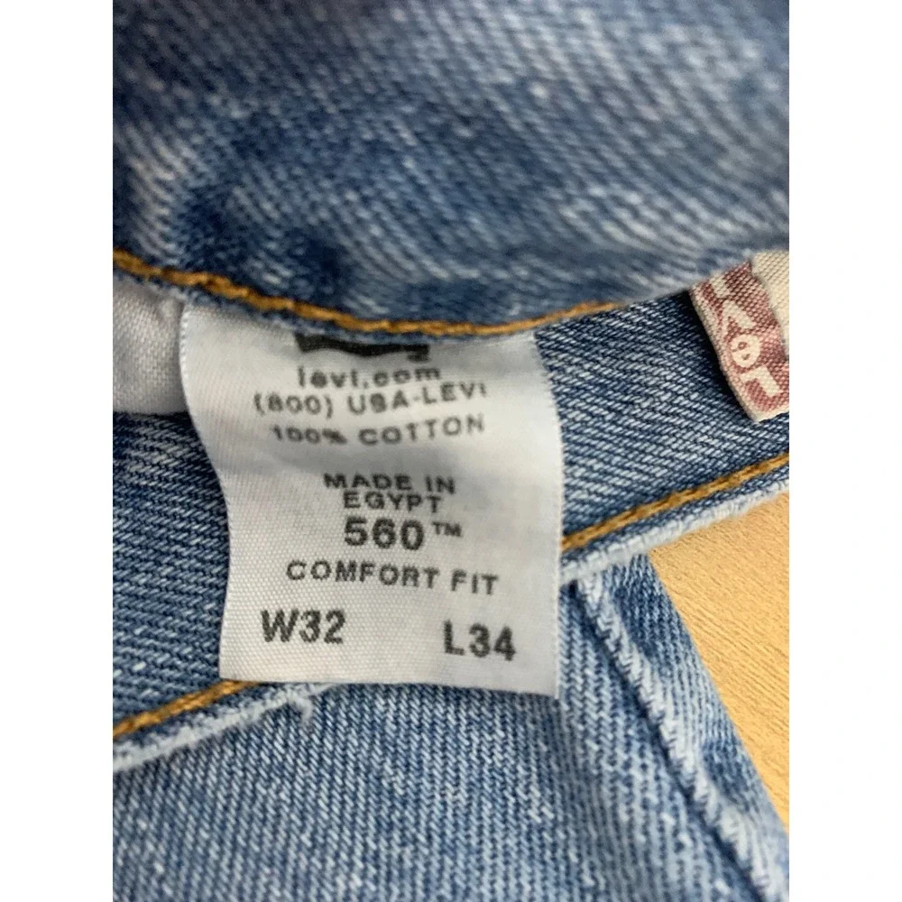 Vintage Levis 560 Jeans Mens 32x32 Blue Comfort Fit Loose Relaxed Tag 32x34)